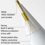 หัวปากกา Apple Pencil รุ่นเปลี่ยนหัว ปรับแต่งได้, เปลือกสีขาวยาว 4.0 ปลายเงิน, เปลือกสีขาวมาตรฐาน 3.5 ปลายเงิน, หัวกลม 3.0 เปลือกสีขาวปลายเงิน, เปลือกสีขาวยาว 4.0 ปลายทอง, เปลือกสีขาวมาตรฐาน 3.5 ปลายทอง