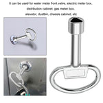 5pcs Water Valve Chassis Triangular Key Wrench, Large, Small