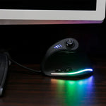 ZELOTES C18 เมาส์เกมแบบมีสายแนวตั้ง 11 ปุ่ม พร้อมไฟ RGB จอยสติ๊กโปรแกรมได้ จับถนัดมือ, C18