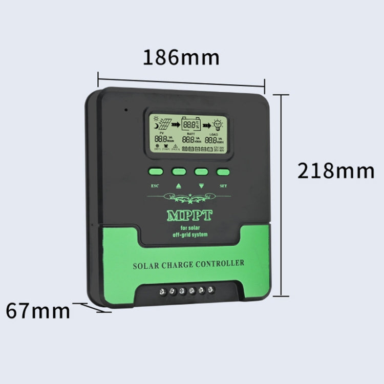 คอนโทรลเลอร์โซลาร์เซลล์ MPPT อัจฉริยะสำหรับการระบุแสง 12V/24V 60A รุ่น CM-D60, CM-D50