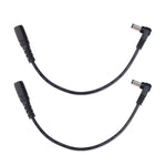 ชุดสายอะแดปเตอร์ DC 5.5 x 2.1 มม. แบบตรงเป็นงอ ตัวผู้เป็นตัวเมีย สายต่อขยายสายไฟ, B1-2