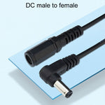 ชุดสายอะแดปเตอร์ DC 5.5 x 2.1 มม. แบบตรงเป็นงอ ตัวผู้เป็นตัวเมีย สายต่อขยายสายไฟ, B1-2