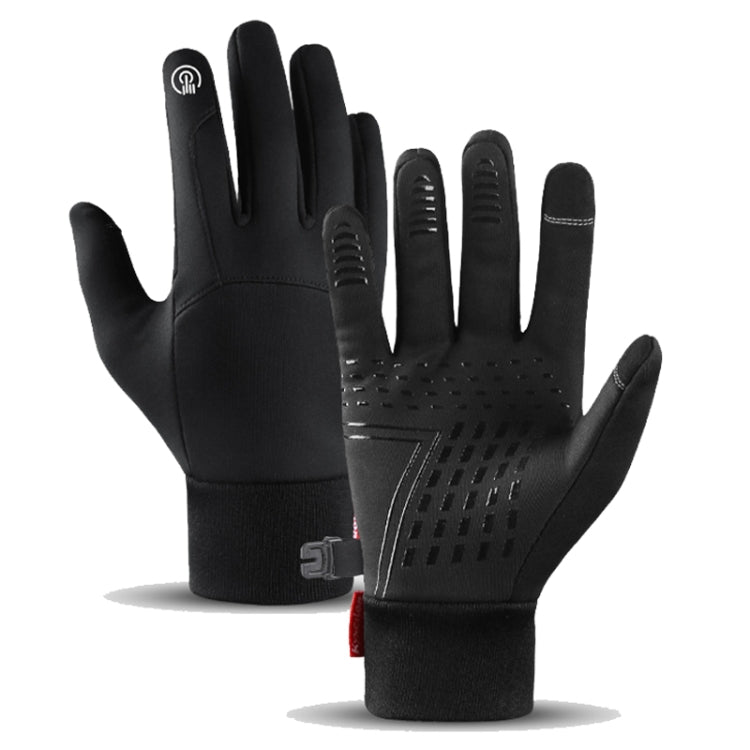Kyncilor Waterproof Cycling Warm Gloves Two-finger Touch Screen Ultra-soft Velvet Outdoor Gloves, M, L, XL