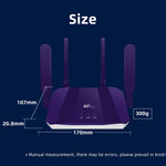 เราเตอร์ไร้สาย 4G WiFi6 SIM Card CPE ปลั๊ก EU รุ่น R8B