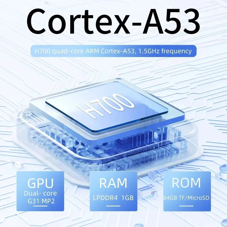 เครื่องเล่นเกมพกพา ANBERNIC RG40XXV หน้าจอ HD แนวตั้ง พร้อมจอยสติ๊กและไฟแสงรอบข้าง, ความจุ 64GB, 64GB+128GB, 64GB+256GB