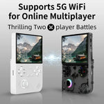เครื่องเล่นเกมพกพา ANBERNIC RG40XXV หน้าจอ HD แนวตั้ง พร้อมจอยสติ๊กและไฟแสงรอบข้าง, ความจุ 64GB, 64GB+128GB, 64GB+256GB