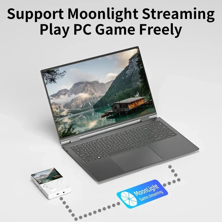 เครื่องเล่นเกมพกพา ANBERNIC RG40XXV หน้าจอ HD แนวตั้ง พร้อมจอยสติ๊กและไฟแสงรอบข้าง, ความจุ 64GB, 64GB+128GB, 64GB+256GB