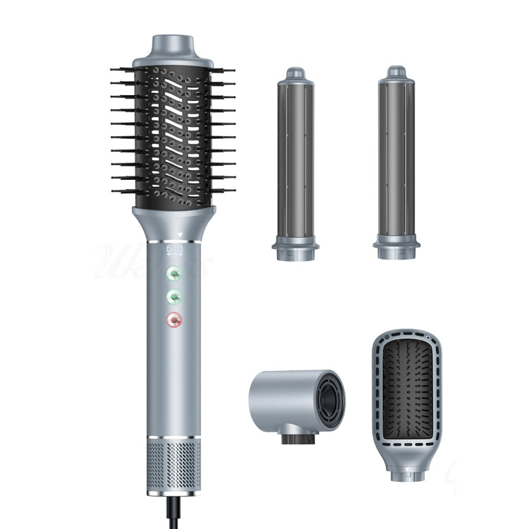 5 in 1 Hot Air Comb Automatic Curling Negative Ion Hair Dryer, Gray EU Plug, Gray UK Plug, Gray US Plug, Blue Gold US Plug, Black Gold EU Plug, Black Gold UK Plug