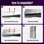 ฝาครอบเปลี่ยนสำหรับ PS5 Slim แบบถอดได้ ปกป้องเครื่อง, รุ่นดิสก์สีดำ, รุ่นดิจิทัลสีดำ, รุ่นดิสก์สีขาว, รุ่นดิจิทัลสีขาว, รุ่นดิสก์สีเทา, รุ่นดิจิทัลสีเทา