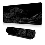 แผ่นรองเมาส์ Big Wave แบบยางกันลื่น ขนาด 300x600x2mm, 300x700x3mm, 300x800x2mm, 300x800x3mm, 400x900x2mm, 400x900x3mm