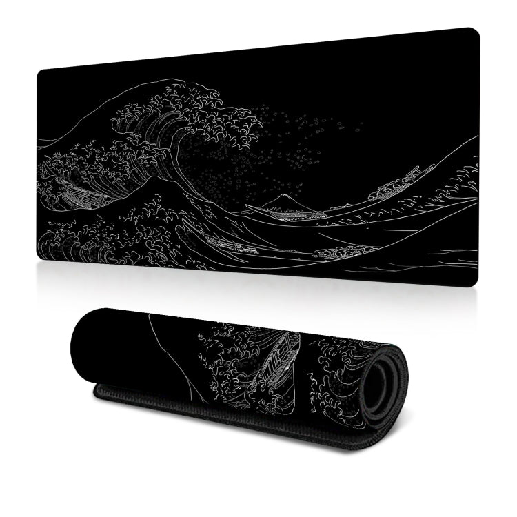 แผ่นรองเมาส์ Big Wave แบบยางกันลื่น ขนาด 300x600x2mm, 300x700x3mm, 300x800x2mm, 300x800x3mm, 400x900x2mm, 400x900x3mm