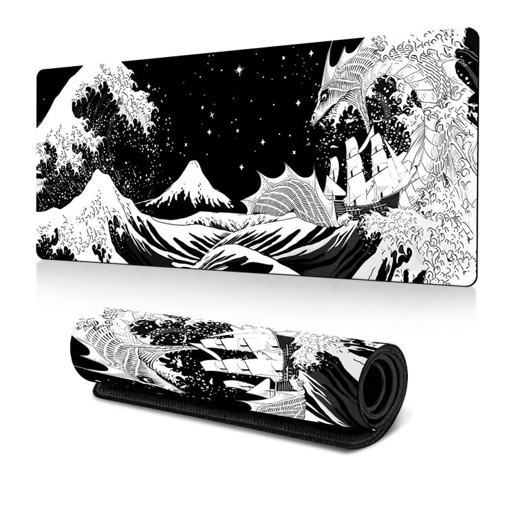 แผ่นรองเมาส์ Big Wave แบบยางกันลื่น ขนาด 300x600x2mm, 300x700x3mm, 300x800x2mm, 300x800x3mm, 400x900x2mm, 400x900x3mm