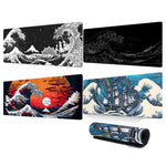 แผ่นรองเมาส์ Big Wave แบบยางกันลื่น ขนาด 300x600x2mm, 300x700x3mm, 300x800x2mm, 300x800x3mm, 400x900x2mm, 400x900x3mm