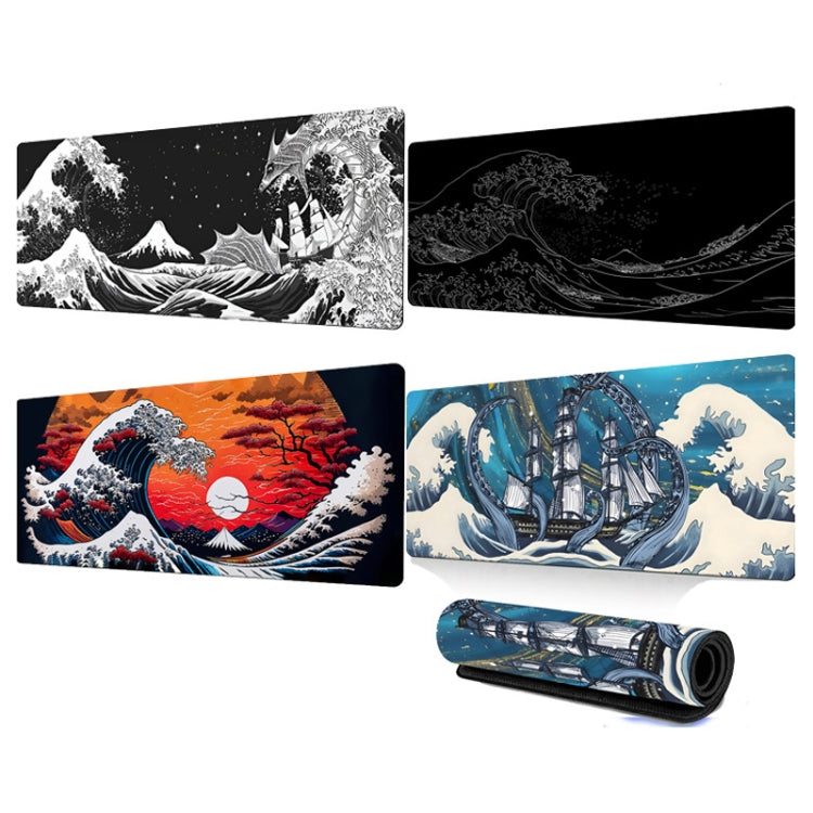 แผ่นรองเมาส์ Big Wave แบบยางกันลื่น ขนาด 300x600x2mm, 300x700x3mm, 300x800x2mm, 300x800x3mm, 400x900x2mm, 400x900x3mm