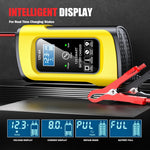 FOXSUR 12V8A SUV Car Motorcycle Intelligent Repair Type Lead-acid Battery Charger, EU Plug, US Plug, UK Plug