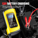 FOXSUR 12V8A SUV Car Motorcycle Intelligent Repair Type Lead-acid Battery Charger, EU Plug, US Plug, UK Plug