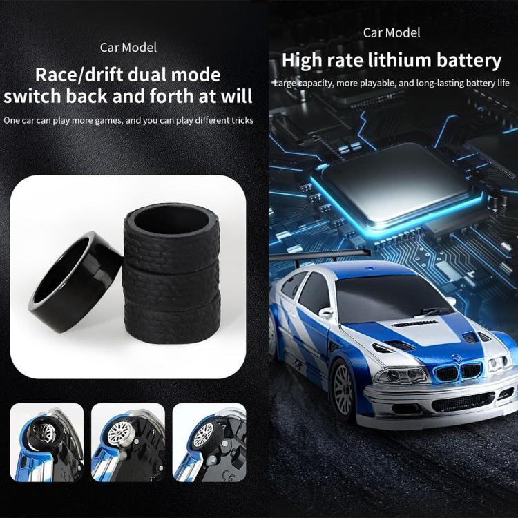 รถบังคับวิทยุ 1:43 ขนาดเต็ม Mini 4WD Drifting, 4301 Mustang สีดำ, 4302 M3 สีน้ำเงิน, 4303 911 สีส้ม, 4304 GTR สีเงิน, 4301G Mustang สีดำ พร้อมไจโรสโคป, 4302G M3 สีน้ำเงิน พร้อมไจโรสโคป, 4303G 911 สีส้ม พร้อมไจโรสโคป