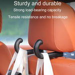 1pair Car Rear Seat Concealed Hook