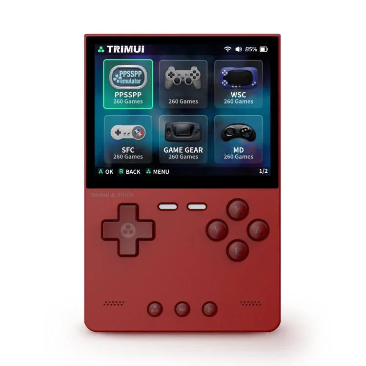 เครื่องเล่นเกมพกพา TRIMUI BRICK แบบโอเพนซอร์ส บลูทูธไร้สาย HD Retro Arcade, รุ่นมาตรฐาน ไม่มีการ์ด, 64G, 128G, 256G