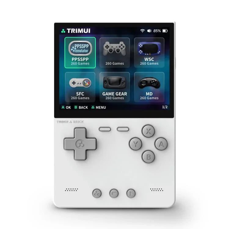 เครื่องเล่นเกมพกพา TRIMUI BRICK แบบโอเพนซอร์ส บลูทูธไร้สาย HD Retro Arcade, รุ่นมาตรฐาน ไม่มีการ์ด, 64G, 128G, 256G