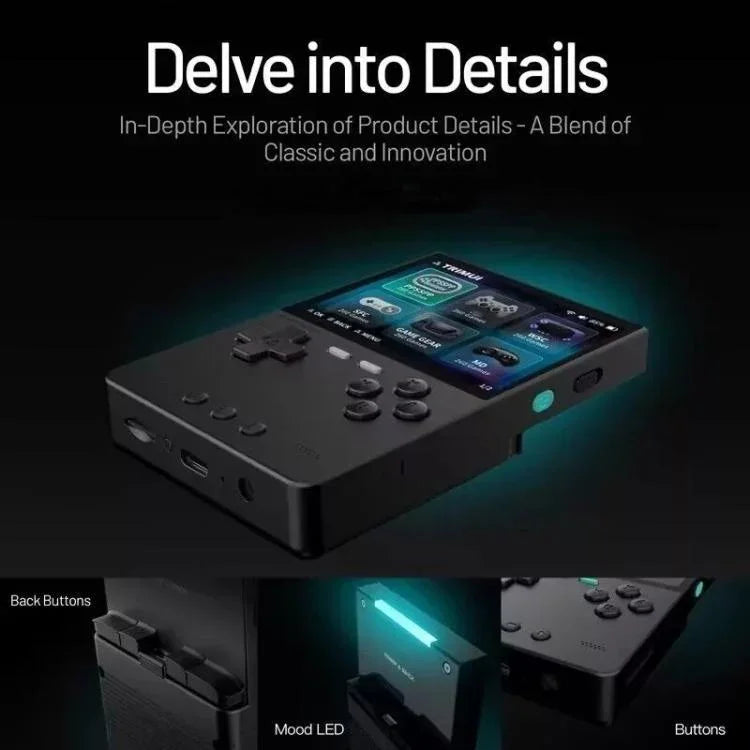 เครื่องเล่นเกมพกพา TRIMUI BRICK แบบโอเพนซอร์ส บลูทูธไร้สาย HD Retro Arcade, รุ่นมาตรฐาน ไม่มีการ์ด, 64G, 128G, 256G