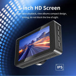 กล้องบันทึกการขับขี่ 4K+1080P บันทึกคู่หน้าและหลัง พร้อมภาพถอยหลัง WIFI