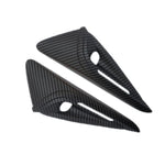 For Tesla 2024 Model 3 Fenders Side Labels Camera Cover Stickers, Glossy Carbon Fiber Texture, Matt Carbon Fiber Texture, Piano Paint Bright Black, Frosted Matt Black, Bright Red