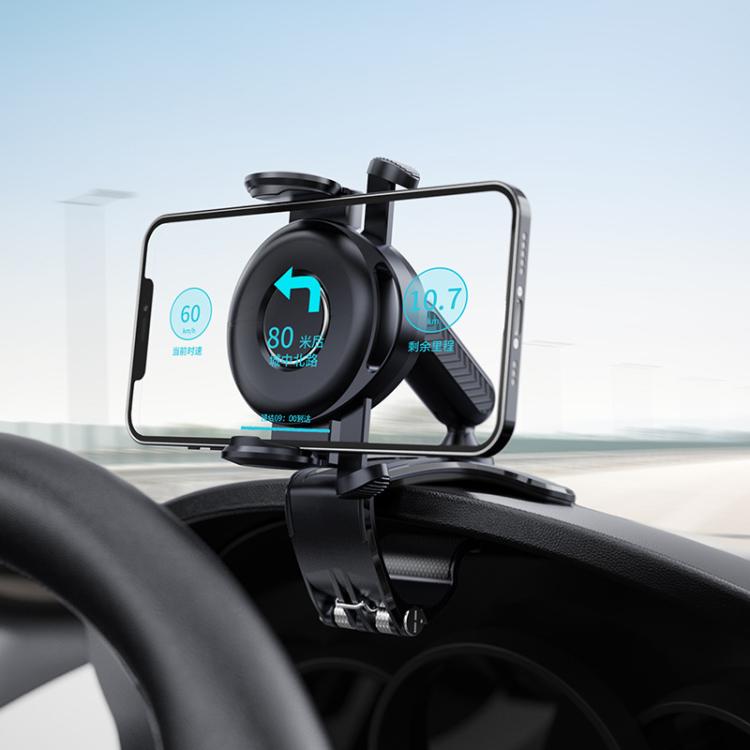 Car Dashboard Sun Visor Phone Mount Holder Center Console Navigation Bracket