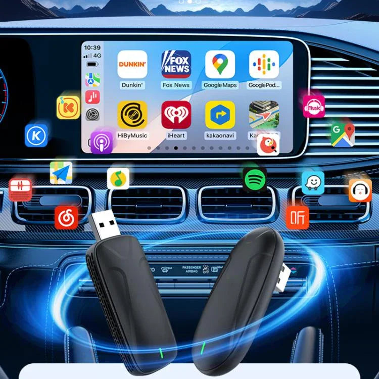 อะแดปเตอร์กล่องแปลง Carplay แบบมีสายเป็นไร้สาย สำหรับเชื่อมต่อรถยนต์ Android, MINI SE X1AIR สีดำ, MINI SE X2AIR สีดำ