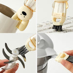 3 In 1 Cup Brush Rabbit Multifunction Crevice Bottle Insulated Mug Groove Rubber Ring Cleaning Brush