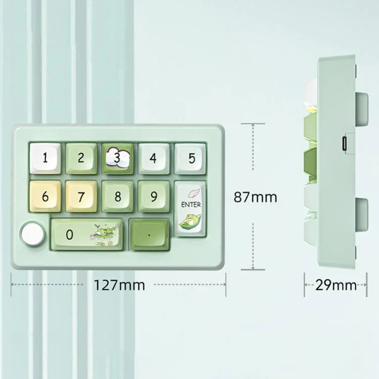 MKESPN W908 Wireless Tri-Mode Hot-Swappable Macro-Defined RGB Backlit Gaming Mechanical Keypad