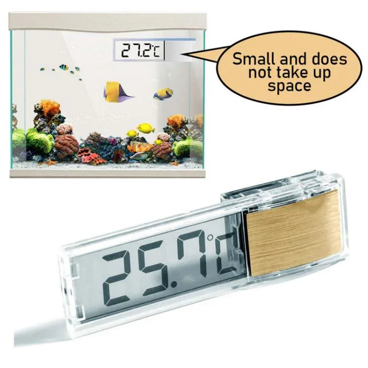 เครื่องวัดอุณหภูมิตู้ปลาไร้สายดิจิตอล LK-50 พร้อมหน้าจอ LCD ภายนอกโปร่งใส