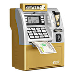 Simulated ATM Automatic Teller Machine Smart Password Card Swipe Children Piggy Bank