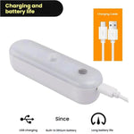 ไฟตู้ LED แบบแม่เหล็ก เซ็นเซอร์ตรวจจับความเคลื่อนไหว ชาร์จไฟได้ 20 LED 3 อุณหภูมิสี รุ่น A68-3A-11cm