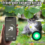 สำหรับ AirTag รุ่นที่ 2 / AirTag รุ่นที่ 1 ซิลิโคนครอบตัวติดตาม ปลอกคอสัตว์เลี้ยงลายดอกเดซี่ขนาดเล็ก พร้อมกระดิ่งและฟิล์มด้านหน้า-หลัง