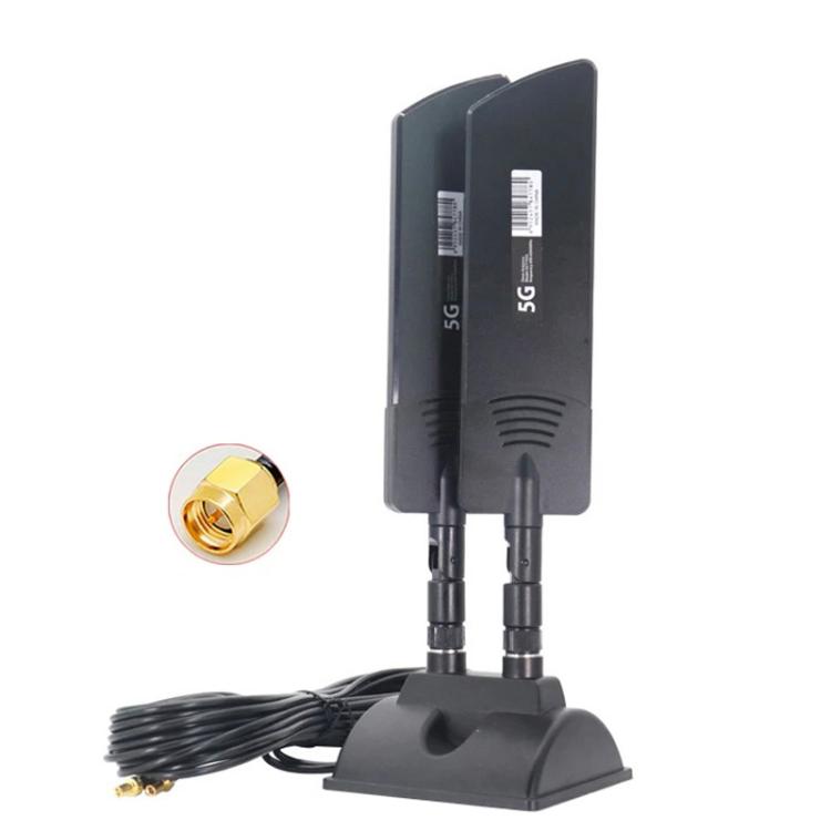 เสาอากาศภายนอกสำหรับเราเตอร์ 5G กำลังขยาย 42dbi สำหรับใช้งานกลางแจ้ง ระยะไกล เพิ่มสัญญาณ WiFi, SMA ตัวผู้ สีดำ, TS9 สีดำ, SMA ตัวผู้ สีขาว, TS9 สีขาว