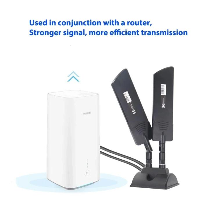 เสาอากาศภายนอกสำหรับเราเตอร์ 5G กำลังขยาย 42dbi สำหรับใช้งานกลางแจ้ง ระยะไกล เพิ่มสัญญาณ WiFi, SMA ตัวผู้ สีดำ, TS9 สีดำ, SMA ตัวผู้ สีขาว, TS9 สีขาว