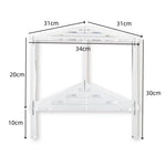 Acrylic Triangle Shower Pot Hollow Bracket