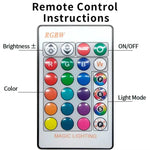 โคมไฟเพดาน RGB+ไฟสีขาว แบบกลมฝังใน ปรับความสว่างได้ พร้อมรีโมท IR 10W 220V, IR 10W 85-265V, IR 15W 220V, IR 15W 85-265V
