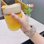สายรัดข้อมือโลหะลายเพทัลสำหรับ Apple Watch Series 9 / 8 / 7 / 6 / SE / 5 / 4 / 3, 1215 เงิน, 1202 เงิน, 1215 ดำ, 1202 ดำ, 1215 ทองกุหลาบ, 1202 ทองกุหลาบ, 1202 ทองกุหลาบแดง, 1215 ทอง