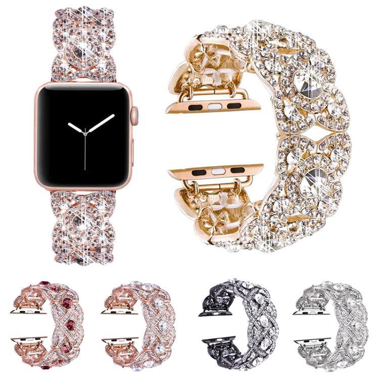 สายรัดข้อมือโลหะลายเพทัลสำหรับ Apple Watch Series 9 / 8 / 7 / 6 / SE / 5 / 4 / 3, 1215 เงิน, 1202 เงิน, 1215 ดำ, 1202 ดำ, 1215 ทองกุหลาบ, 1202 ทองกุหลาบ, 1202 ทองกุหลาบแดง, 1215 ทอง