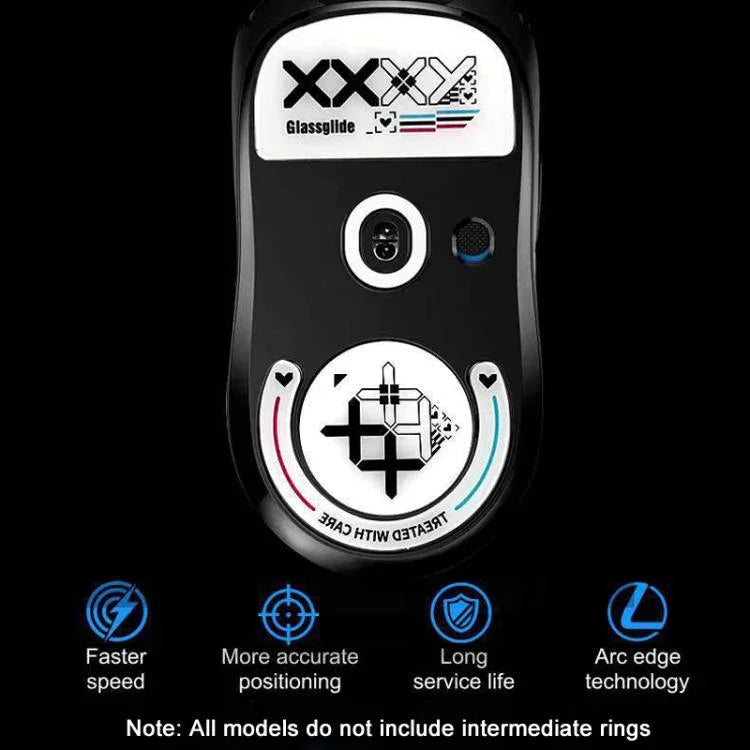 สติกเกอร์รองเท้ากระจกเมาส์สำหรับ Logitech GPW ป้องกันลื่นและช่วยให้เมาส์เลื่อนง่าย