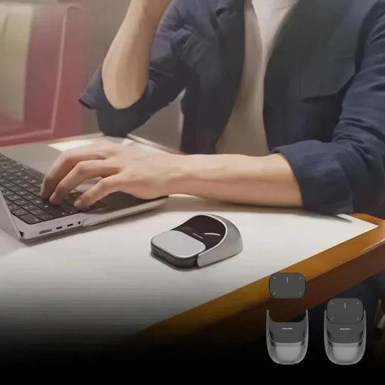 Cheerdots 2 เมาส์แอร์แม่เหล็กอัจฉริยะแบบแยกชาร์จไร้สาย Bluetooth โหมดคู่ สีดำพื้นฐาน, เทาเข้มพื้นฐาน, สีดำบันทึกเสียง, เทาเข้มบันทึกเสียง
