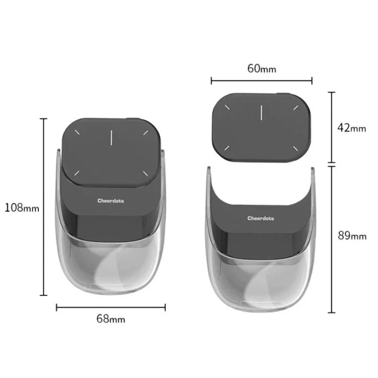Cheerdots 2 เมาส์แอร์แม่เหล็กอัจฉริยะแบบแยกชาร์จไร้สาย Bluetooth โหมดคู่ สีดำพื้นฐาน, เทาเข้มพื้นฐาน, สีดำบันทึกเสียง, เทาเข้มบันทึกเสียง