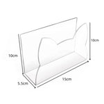 Acrylic Cat-Shaped Mail Sorting Desktop Envelope Rack, YX155
