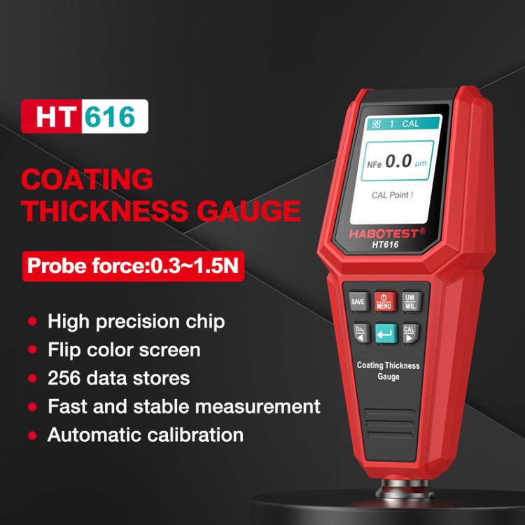 เครื่องทดสอบความหนาสีรถยนต์ HABOTEST HT616, HT616