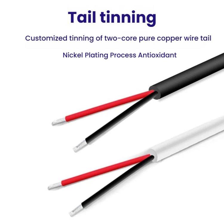 2Pin USB Power Cable 501 ON Off Control Button Cable LED Fill Light Strip Plant Light Power Cord
