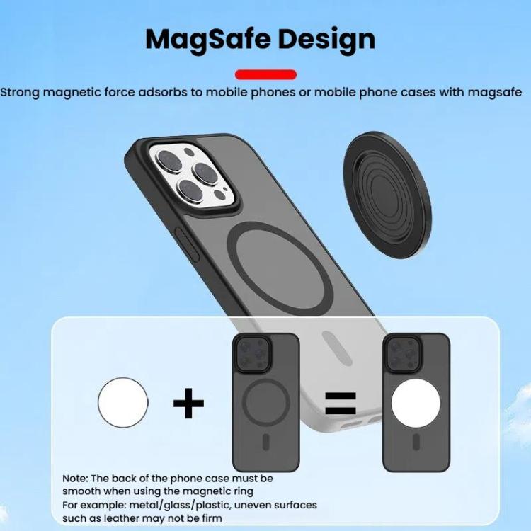 HEPAIL 101D-A กระจกเซลฟี่แม่เหล็กสำหรับโทรศัพท์มือถือ Magsaef กระจกนูนช่วยถ่ายภาพหลังความละเอียดสูง