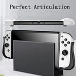 ฝาครอบป้องกัน TPU สำหรับเครื่องเล่น Switch OLED แบบบูรณาการ พร้อมช่องใส่การ์ดเกม 2 ช่อง