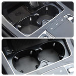 For Mercedes-Benz C-Class W205 / GLC W253 / E-Class W213 Center Console Beverage Cup Holder 2056802391, Black, Black Carbon Fiber, Red Carbon Fiber